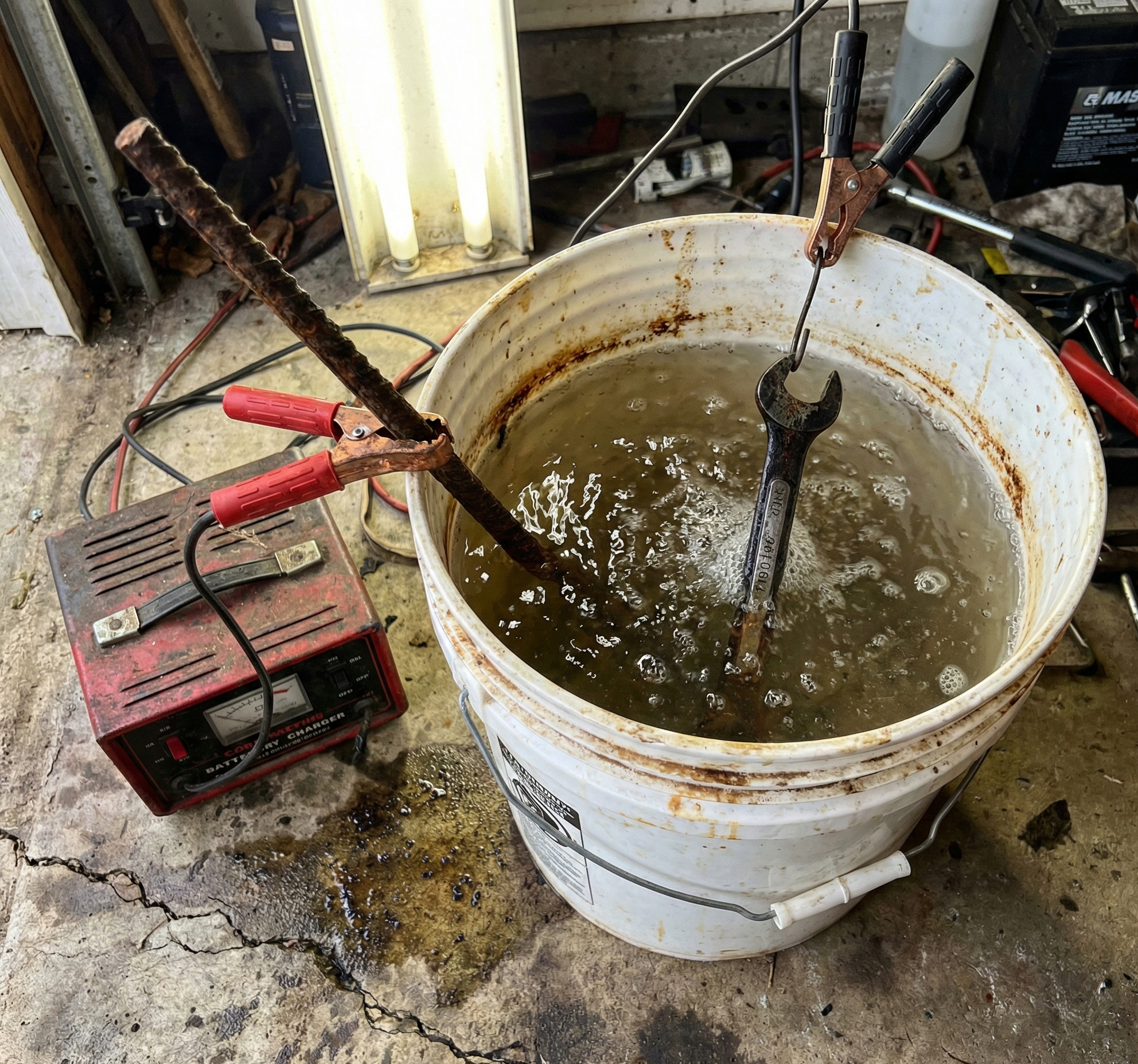 Dad Science: Rust Removal Electrolysis
