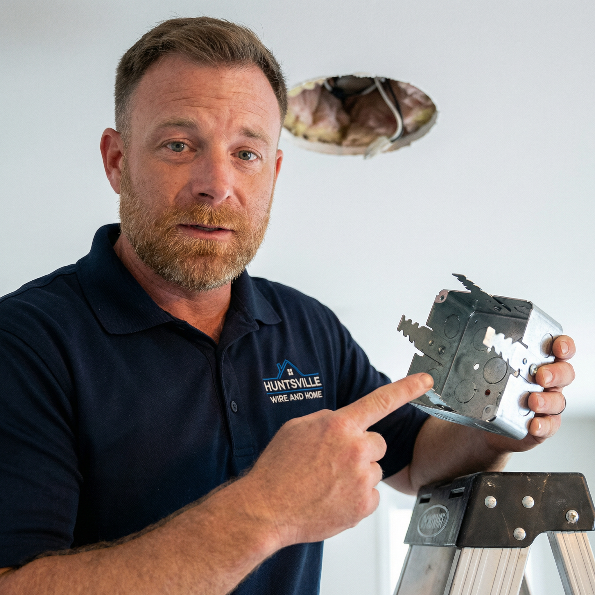 Ceiling Fans on Plastic Boxes