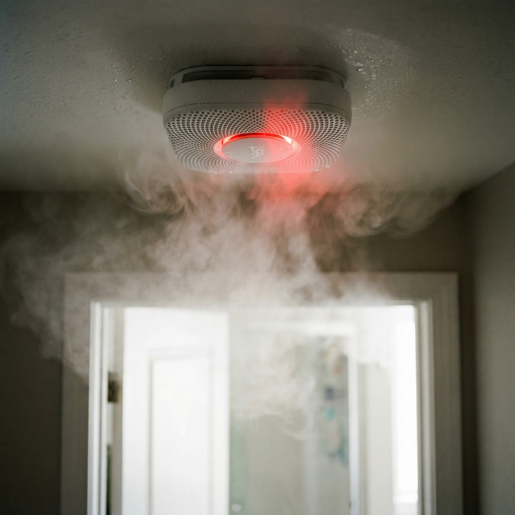 Smoke Detectors vs. Steam
