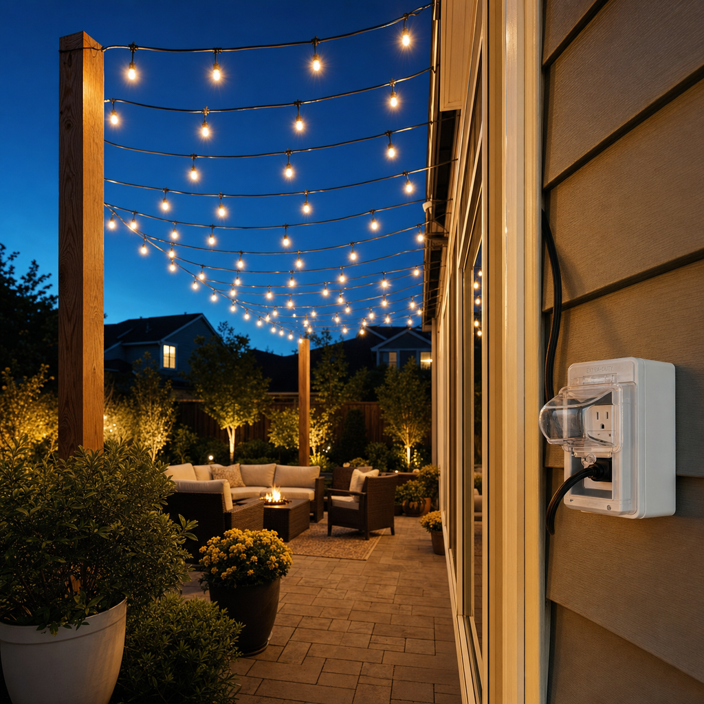 Wire Your Own Outdoor String Lights the RIGHT Way (No Extension Cord Eyesore)